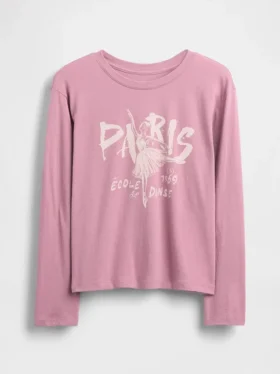 Kinder-T-Shirt mit grafischem Print im Relaxed-Stil