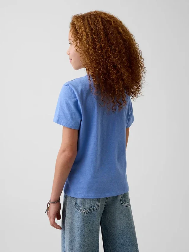 Kinder-T-Shirt mit grafischem Print im Relaxed-Stil