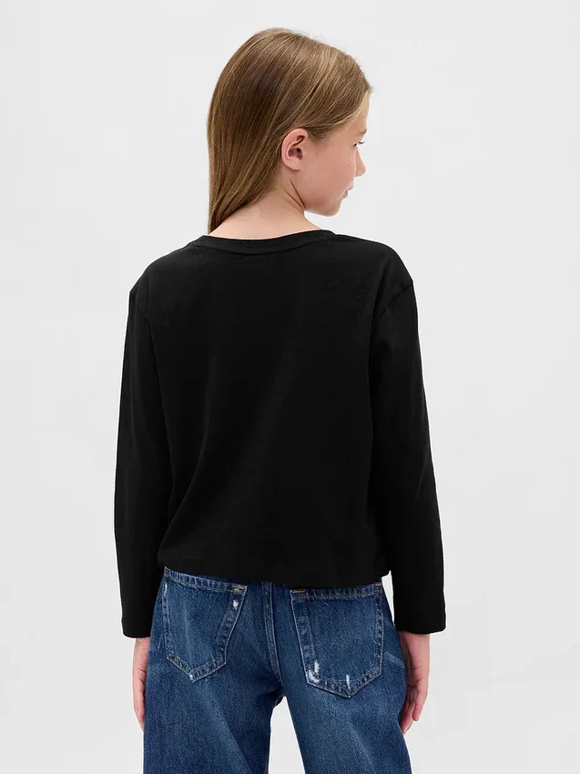 Kinder-T-Shirt mit grafischem Print im Relaxed-Stil