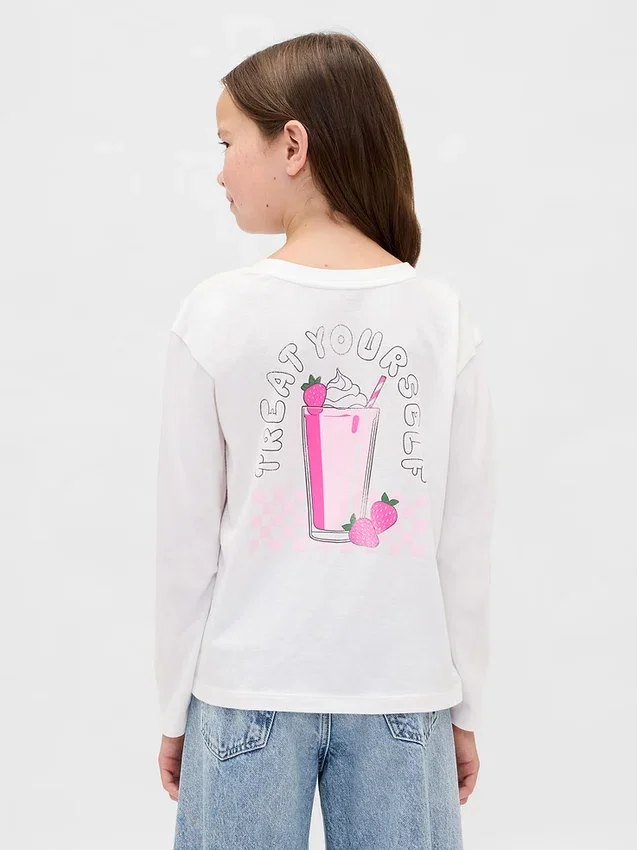 Kinder-T-Shirt mit grafischem Print im Relaxed-Stil