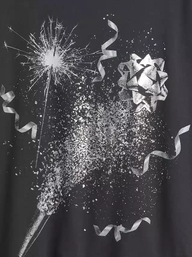 Kinder-T-Shirt mit grafischem Print im Relaxed-Stil