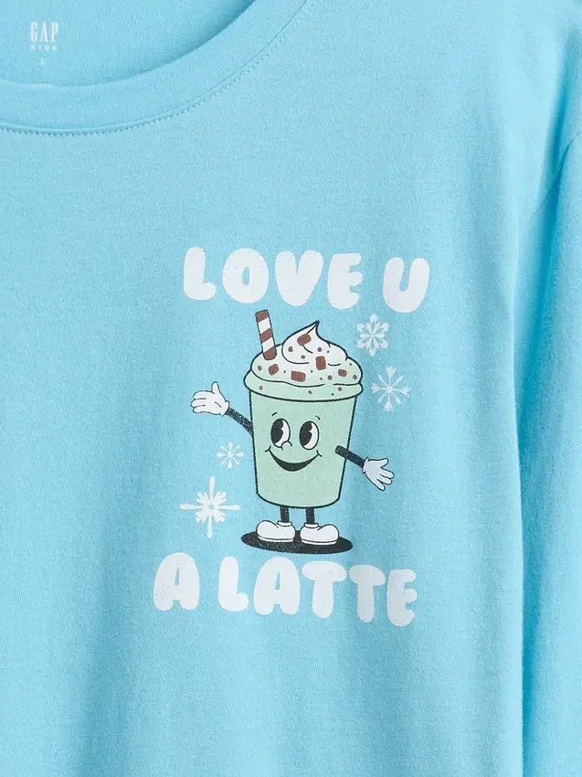 Kinder-T-Shirt mit grafischem Print im Relaxed-Stil