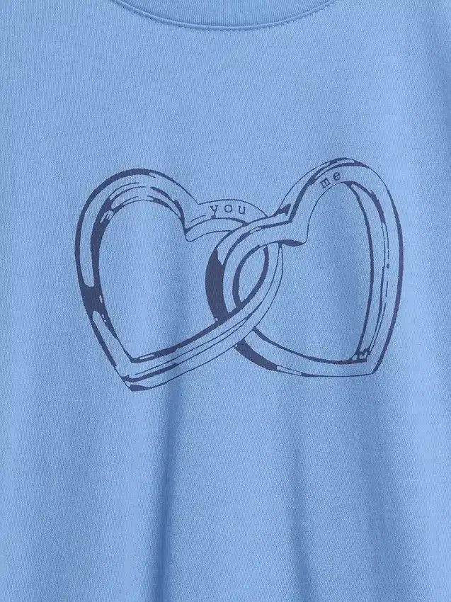 Kinder-T-Shirt mit grafischem Print im Relaxed-Stil