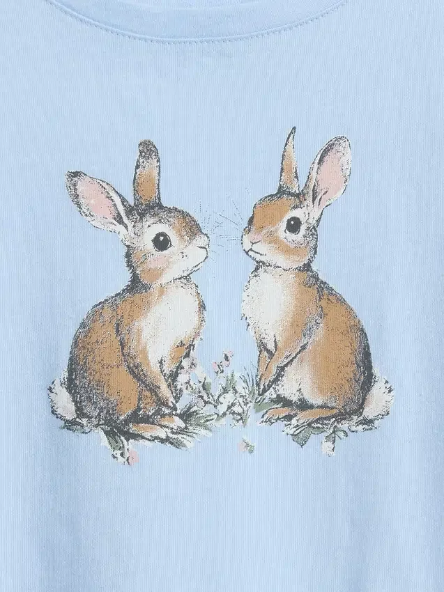 Kinder-T-Shirt mit grafischem Print im Relaxed-Stil