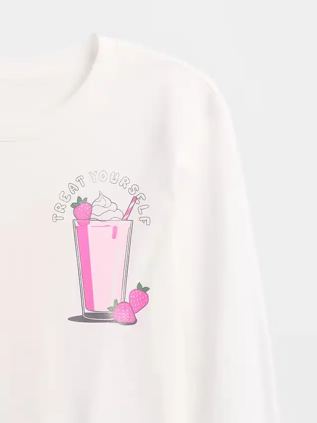 Kinder-T-Shirt mit grafischem Print im Relaxed-Stil