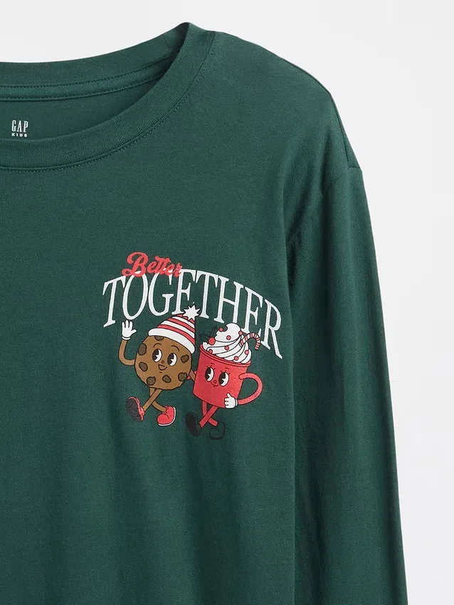 Kinder-T-Shirt mit grafischem Print im Relaxed-Stil