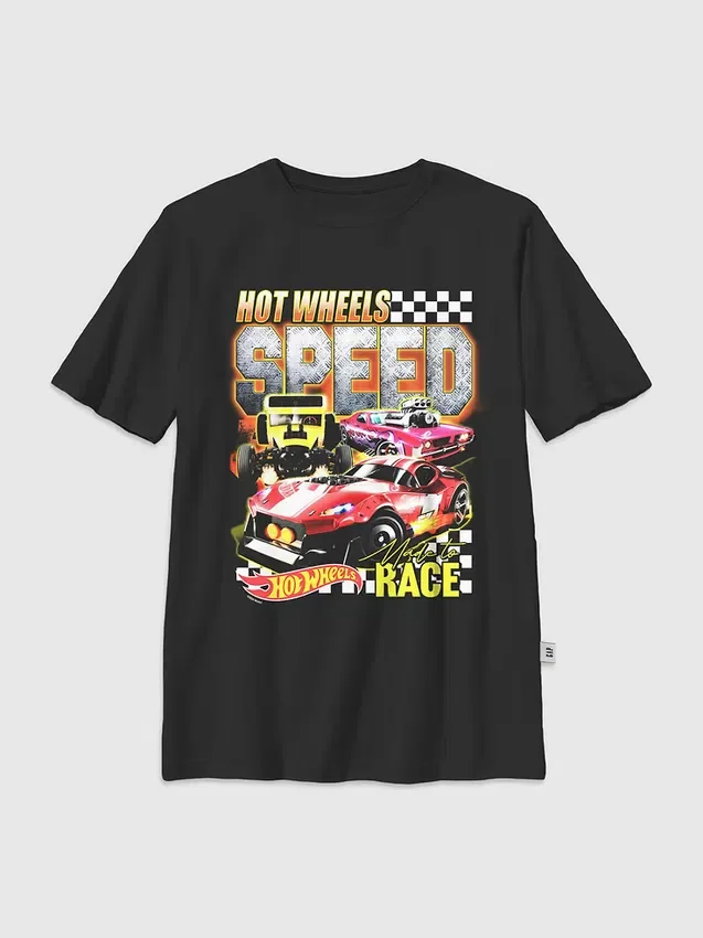 Kinder-T-Shirt mit „Hot Wheels Speed“-Motiv