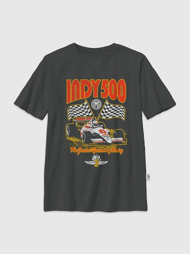 Kinder-T-Shirt mit Indy-500-Motiv