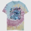 Kinder-T-Shirt mit Lilo-und-Stitch-Tie-Dye-Motiv