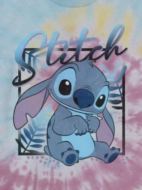 Kinder-T-Shirt mit Lilo-und-Stitch-Tie-Dye-Motiv
