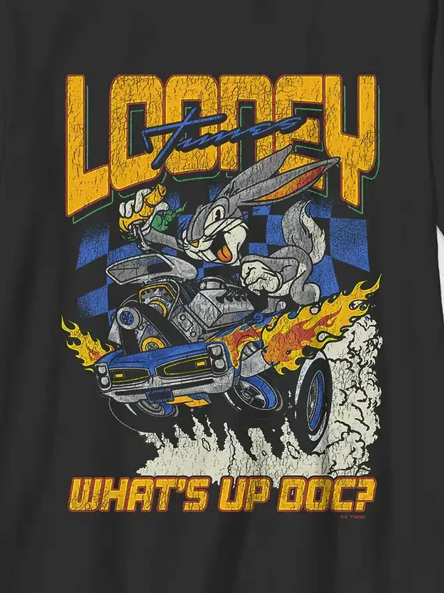 Kinder-T-Shirt mit Looney-Tunes-Motiv „Rabbit Racer“