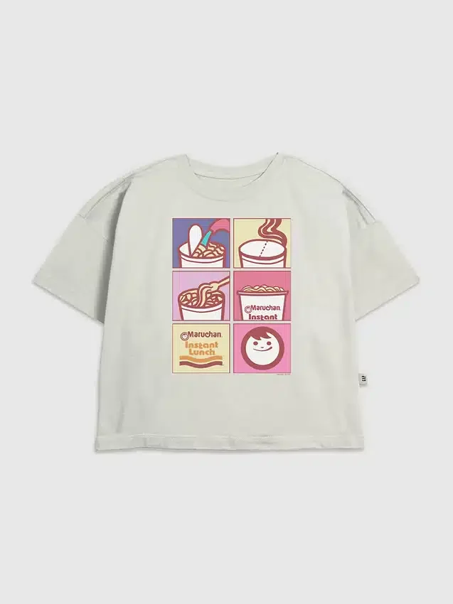 Kinder-T-Shirt mit Maruchan-Nudel-Raster-Motiv