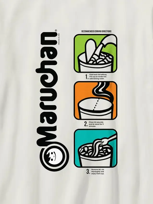 Kinder-T-Shirt mit Maruchan-Pop-Art-Motiv
