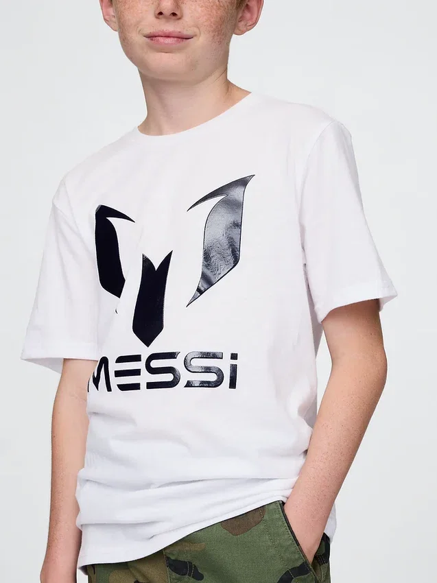 Kinder-T-Shirt mit Messi-Motiv