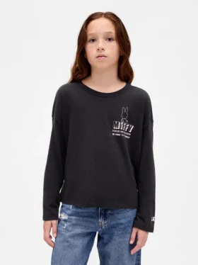 Kinder-T-Shirt mit Miffy-Motiv im Oversize-Schnitt