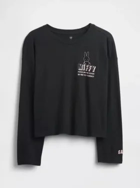 Kinder-T-Shirt mit Miffy-Motiv im Oversize-Schnitt