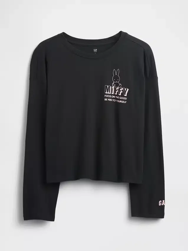 Kinder-T-Shirt mit Miffy-Motiv im Oversize-Schnitt