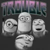 Kinder-T-Shirt mit „Minions Trouble“-Motiv