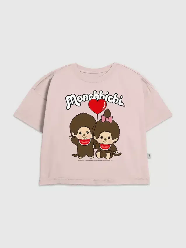 Kinder-T-Shirt mit Monchhichi-Motiv