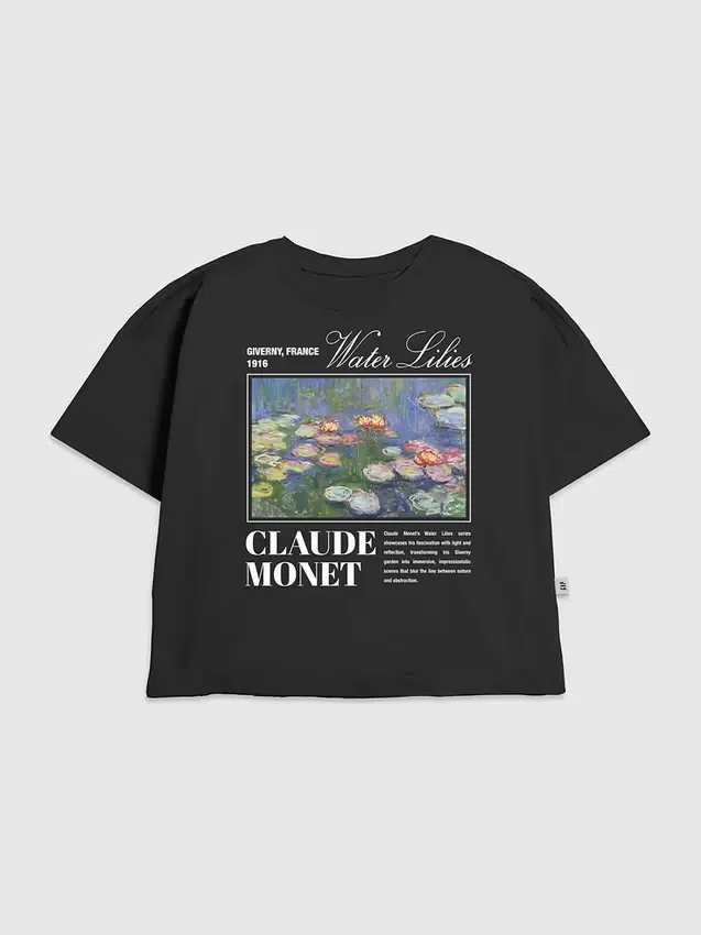 Kinder-T-Shirt mit „Monet Water Lillies“-Motiv