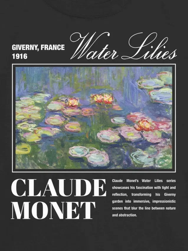 Kinder-T-Shirt mit „Monet Water Lillies“-Motiv