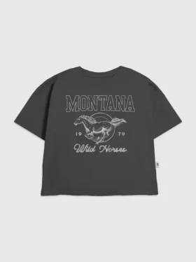 Kinder-T-Shirt mit „Montana Wild Horse“-Motiv