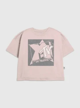Kinder-T-Shirt mit MTV-Grunge-Star-Motiv