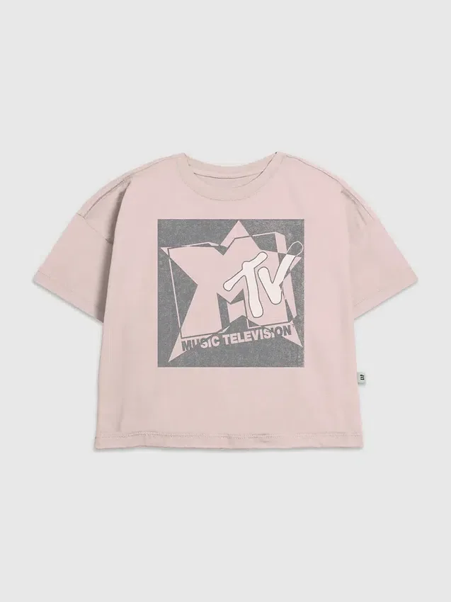 Kinder-T-Shirt mit MTV-Grunge-Star-Motiv