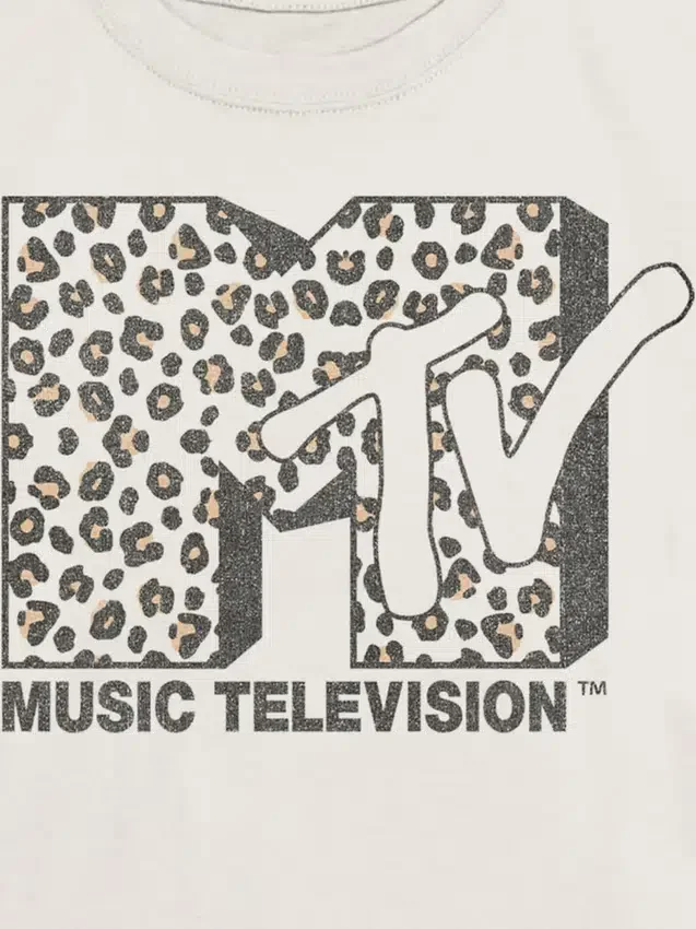 Kinder-T-Shirt mit MTV-Leoparden-Logo