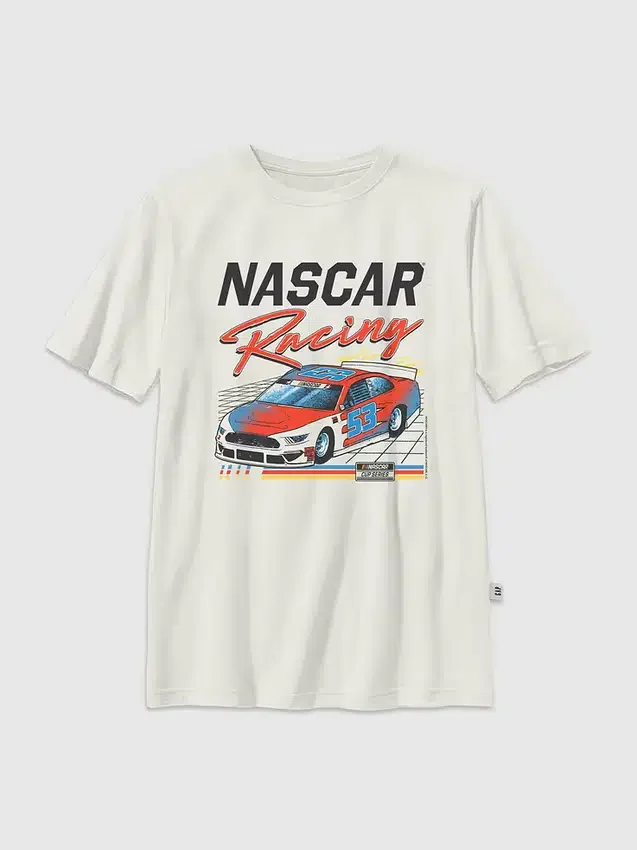 Kinder-T-Shirt mit „NASCAR Retro Racer“-Motiv