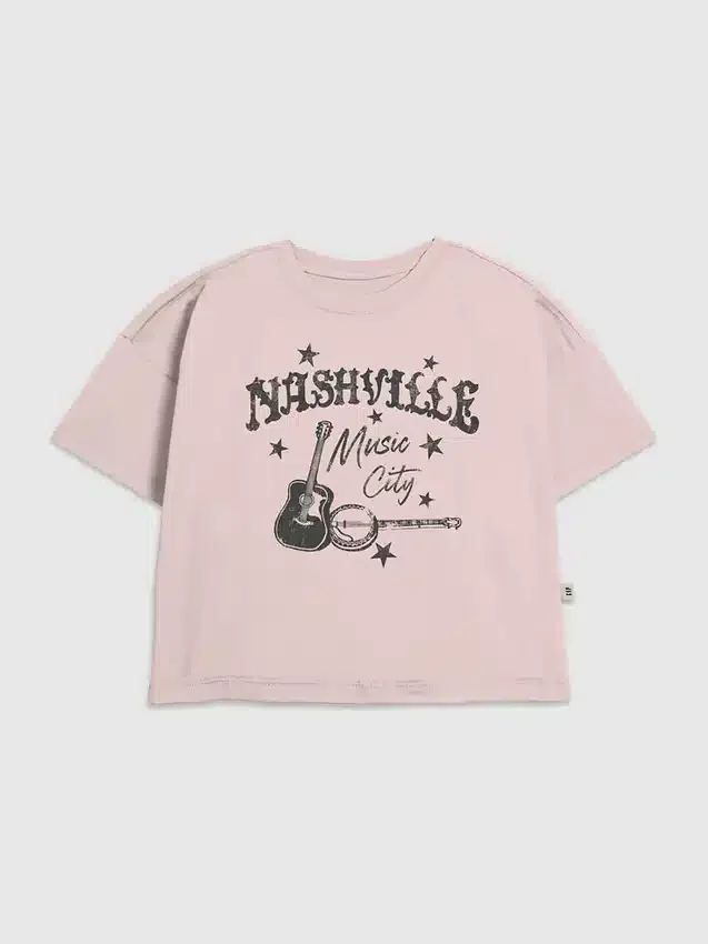 Kinder-T-Shirt mit „Nashville Music City“-Motiv