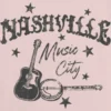 Kinder-T-Shirt mit „Nashville Music City“-Motiv