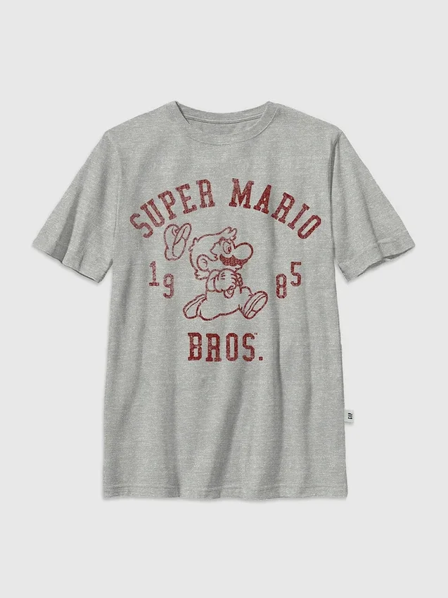 Kinder-T-Shirt mit Nintendo-Mario-Bros-Motiv