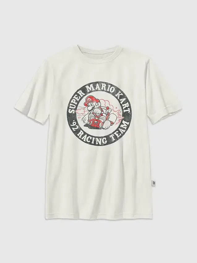 Kinder-T-Shirt mit „Nintendo Mario Racing Team“-Motiv