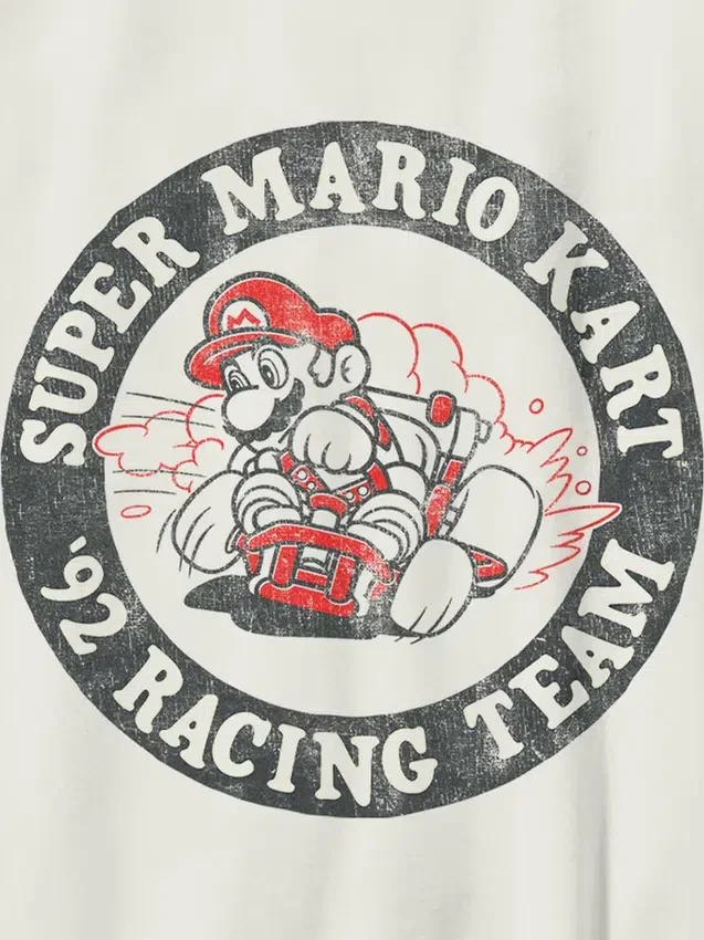 Kinder-T-Shirt mit „Nintendo Mario Racing Team“-Motiv