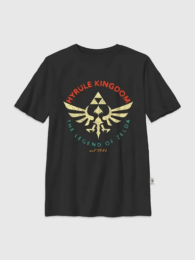 Kinder-T-Shirt mit „Nintendo Zelda: Hyrule Kingdom“-Motiv