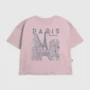 Kinder-T-Shirt mit „Paris Line Art“-Grafik