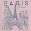 Kinder-T-Shirt mit „Paris Line Art“-Grafik