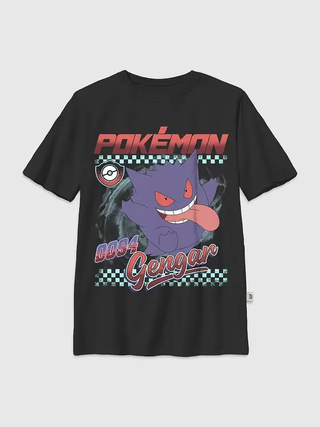 Kinder-T-Shirt mit „Pokémon Gengar Racer“-Motiv