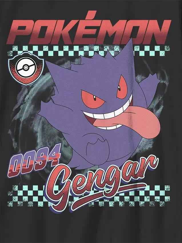 Kinder-T-Shirt mit „Pokémon Gengar Racer“-Motiv
