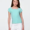 Kinder-T-Shirt mit quadratischem Ausschnitt