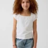 Kinder-T-Shirt mit quadratischem Ausschnitt