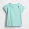 Kinder-T-Shirt mit quadratischem Ausschnitt