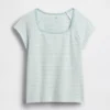 Kinder-T-Shirt mit quadratischem Ausschnitt