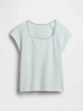 Kinder-T-Shirt mit quadratischem Ausschnitt
