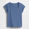 Kinder-T-Shirt mit quadratischem Ausschnitt