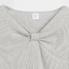 Kinder-T-Shirt mit Schleifenausschnitt