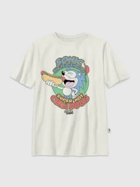 Kinder-T-Shirt mit „Sonic the Hedgehog“-Motiv „Chilidogs“