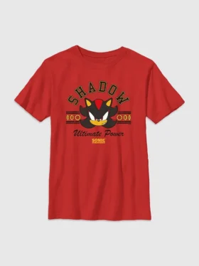 Kinder-T-Shirt mit Sonic-the-Hedgehog-Schattenmotiv