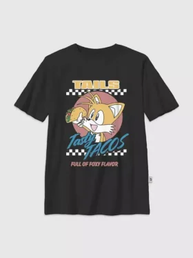 Kinder-T-Shirt mit „Sonic the Hedgehog: Tails Tacos“-Motiv